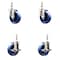 Service Caster 4 Inch 316SS Solid Polyurethane Swivel 1/2 Inch Threaded Stem Caster Brakes, 2PK SS316TS20S414-SPUS-121315-2-TLB-2 - alternate 1